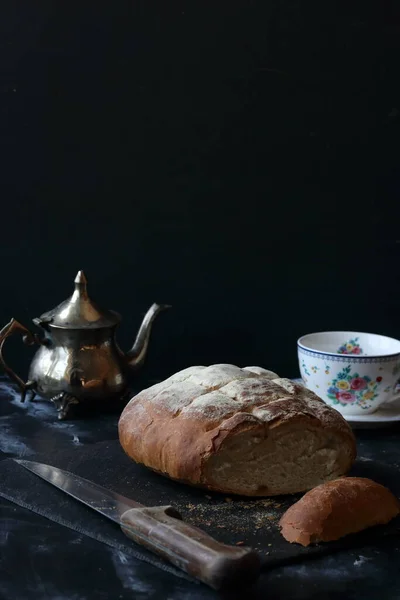 自制面包 全麦面包 — 图库照片