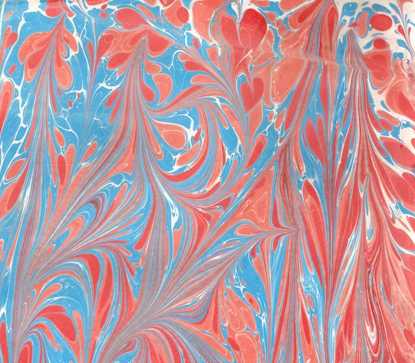 Красно Голубой Прилив Мраморный Фон Текстура Рисунок Прилива — стоковое фото