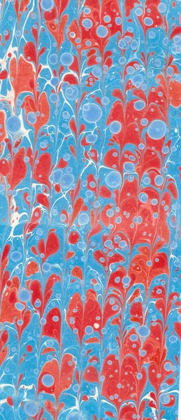 红色蓝色大理石背景纹理 — 图库照片
