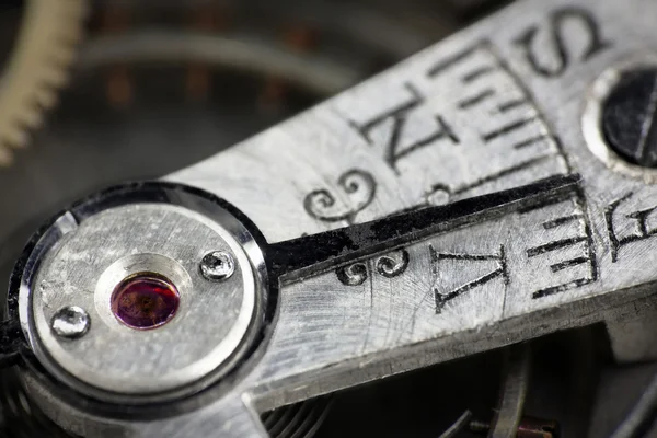Orologio da tasca annerito vintage indicatore veloce o lento in argento — Foto Stock