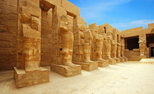 Anscient Temple of Karnak in Luxor - Ruined Thebes Egypt — Stock Photo, Image