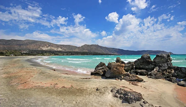 Paisagem de Balos praia na ilha de Creta, na Grécia . — Fotografia de Stock