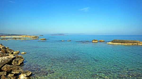 Paisaje de la playa de Balos en la isla de Creta en Grecia . — Foto de Stock