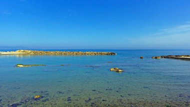  Balos Beach Yunanistan Crete adasındaki manzara.