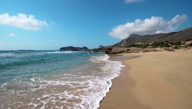  Balos Beach Yunanistan Crete adasındaki manzara.