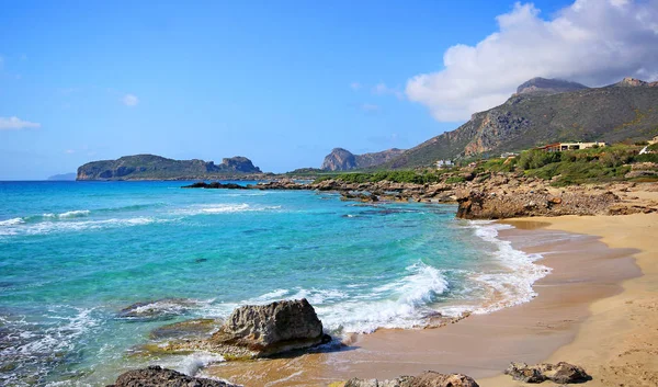 Paisaje de la playa de Balos en la isla de Creta en Grecia . — Foto de Stock