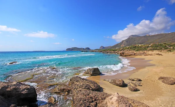 Paisagem de Balos praia na ilha de Creta, na Grécia . — Fotografia de Stock