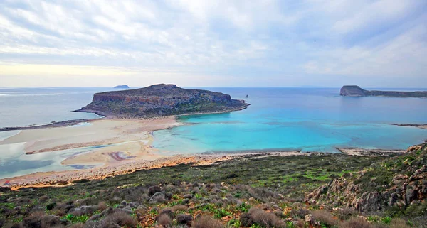 그리스의 크레타 섬에 Balos 해변의 풍경. — 스톡 사진