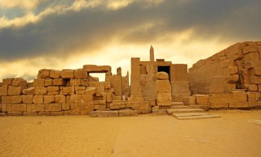 Anscient Tapınağı Karnak Luxor - yıkık Thebes Mısır