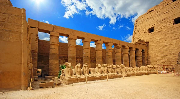 Anscient Karnak Templom Luxor Romos Théba Egyiptom — Stock Fotó