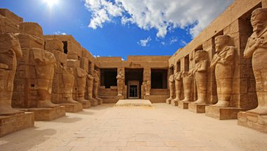 Anscient Tapınağı Karnak Luxor - yıkık Thebes Mısır