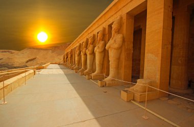 Anscient Tapınağı Karnak Luxor - yıkık Thebes Mısır
