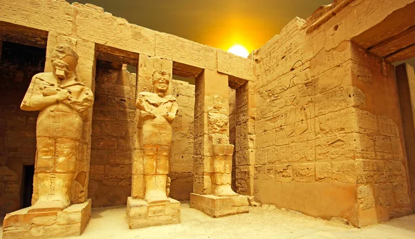 Anscient Ναός Καρνάκ Στο Luxor Ερειπωμένο Αίγυπτο Θήβας — Φωτογραφία Αρχείου