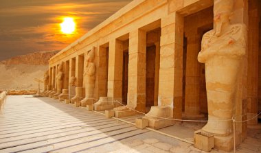 Anscient Tapınağı Karnak Luxor - yıkık Thebes Mısır