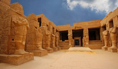 Anscient Tapınağı Karnak Luxor - yıkık Thebes Mısır