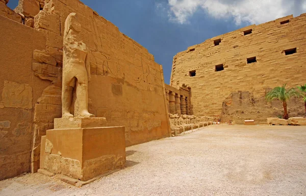 Temple Anscient Karnak Louxor Ruiné Thèbes Egypte — Photo