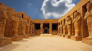Anscient Tapınağı Karnak Luxor - yıkık Thebes Mısır