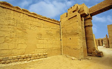 Anscient Tapınağı Karnak Luxor - yıkık Thebes Mısır