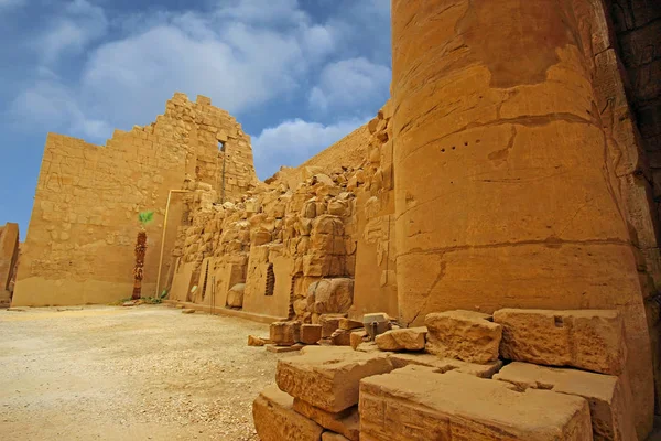 Antiker Tempel Von Karnak Luxor Zerstörte Thebes Ägypten — Stockfoto