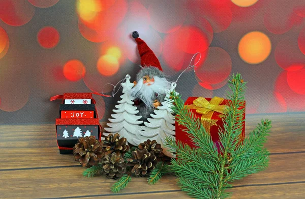 Kerst Ornamenten Abstracte Achtergrond — Stockfoto