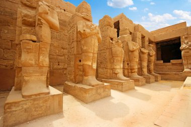 Anscient Tapınağı Karnak Luxor - yıkık Thebes Mısır