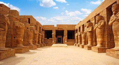Anscient Tapınağı Karnak Luxor - yıkık Thebes Mısır