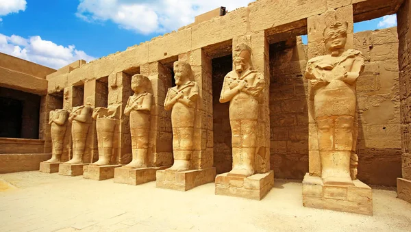 Anscient 卡纳克神庙卢克索 被毁的底比斯埃及 — 图库照片