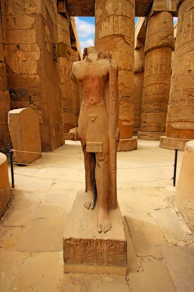 Anscient Tapınağı Karnak Luxor Yıkık Thebes Mısır — Stok fotoğraf