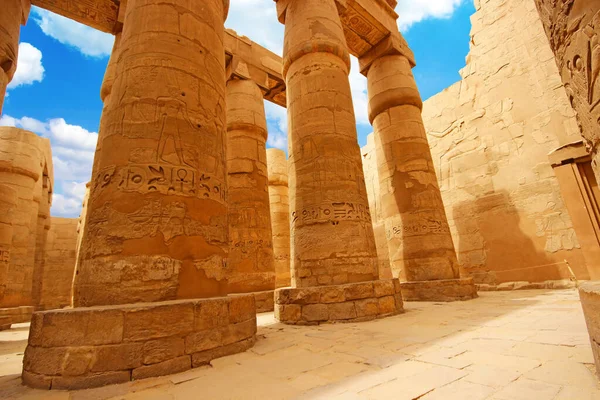 Anscient Temple Karnak Luxor Ruined Thebes Egypt — Stock Photo, Image