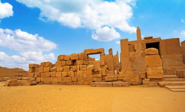 Anscient Tapınağı Karnak Luxor - yıkık Thebes Mısır