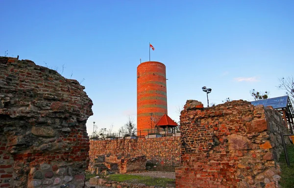 Klimek Tower. Observatory tower at the castle ruins. Grudziadz, Poland