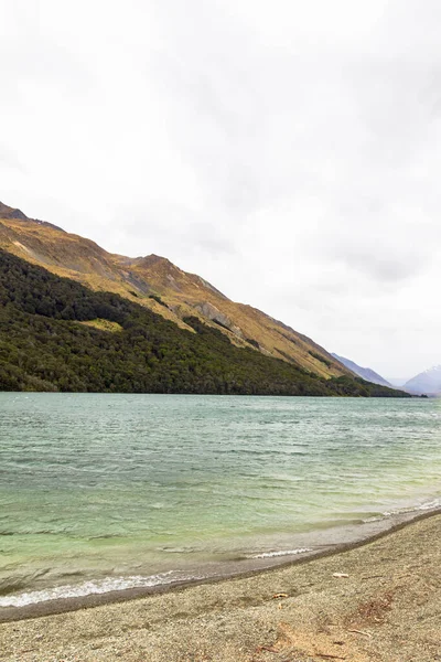 Bewolkte Dag Aan Een Meer Nieuw Zeeland Zuidelijk Eiland Nieuw — Stockfoto