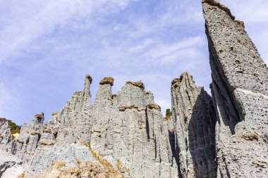 Putangirua Pinnacles. Kuzey Adası, Yeni Zelanda