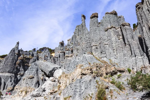Putangirua Pinnacles Acantilados Empinados Isla Norte Nueva Zelanda — Foto de Stock
