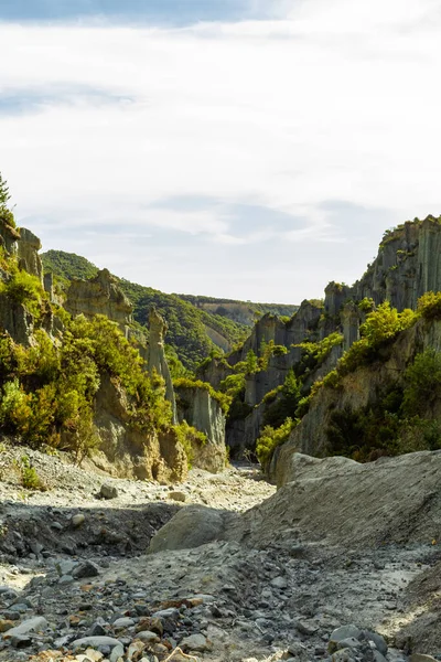 Valle Los Pináculos Putangirua Paisajes Isla Norte Nueva Zelanda — Foto de Stock