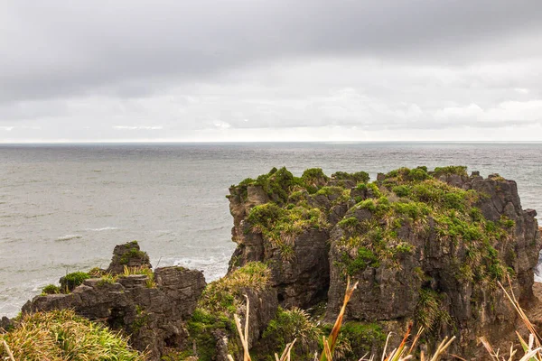 Felsiges Ufer Paparoa Nationalpark Südinsel Neuseeland — Stockfoto