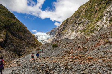 Franz Joseph Glacier pisti. Güney Adası, Yeni Zelanda