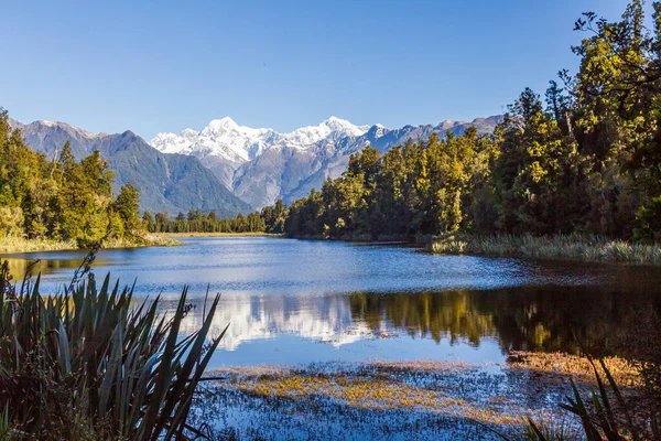 Όρος Cook Και Βουνό Πορτρέτο Tasman Νότιες Άλπεις Σάουθ Άιλαντ — Φωτογραφία Αρχείου