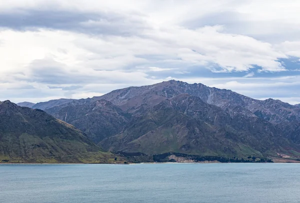 Kilátás Hawea Tóra South Island Zéland — Stock Fotó