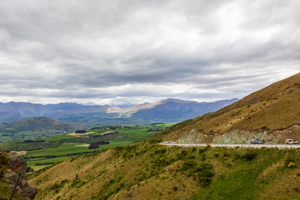 Estrada Para Queenstown Ilha Sul Nova Zelândia — Fotografia de Stock