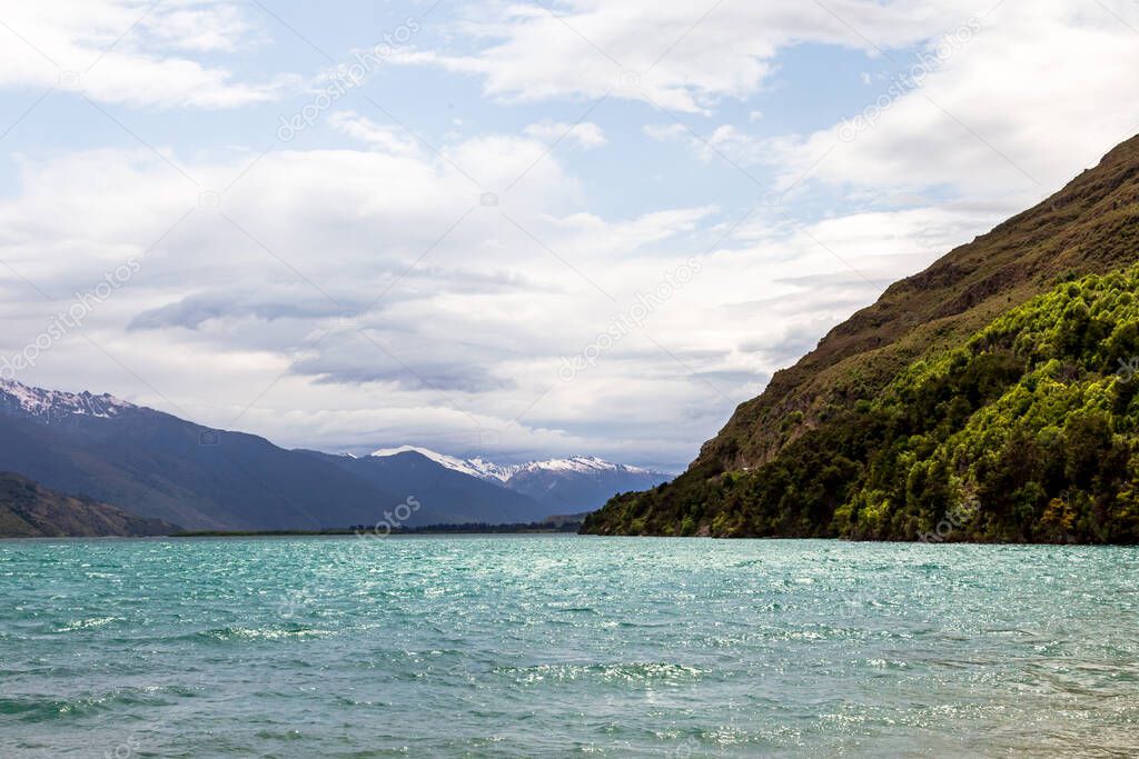 Beauty of New Zealand. Wanaka lake. South Island