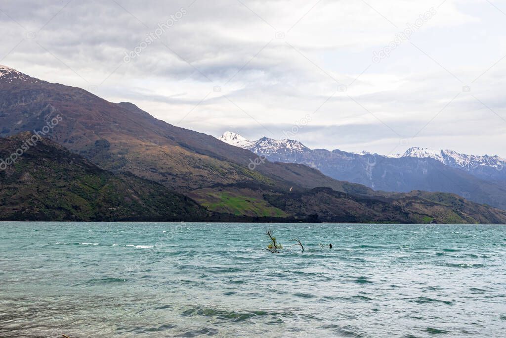 Beautiful Wanaka lake. South Island, New Zealand