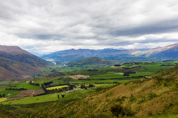 Vista Pitoresca Das Montanhas Azuis Ilha Sul Nova Zelândia — Fotografia de Stock