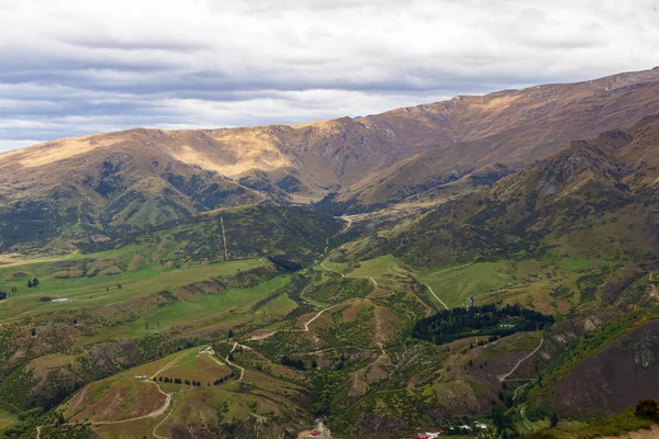 Terreno Montanhoso Perto Queenstown Ilha Sul Vista Montanha Nova Zelândia — Fotografia de Stock