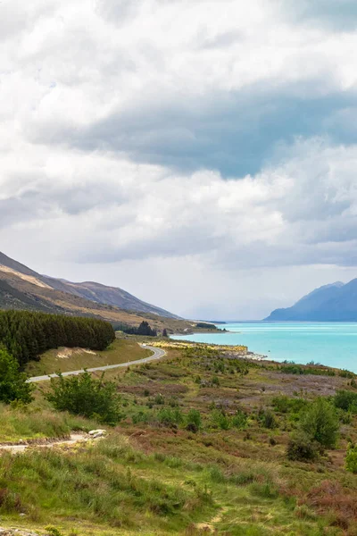クイーンズタウンから南アルプスへの景色の良い道 ニュージーランド — ストック写真