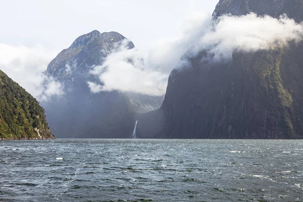 Clima Lluvioso Parque Nacional Fiordland Nueva Zelanda — Foto de Stock