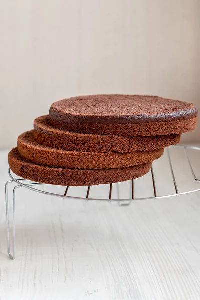 chocolate sponge cake, cakes on a stand, cake blank