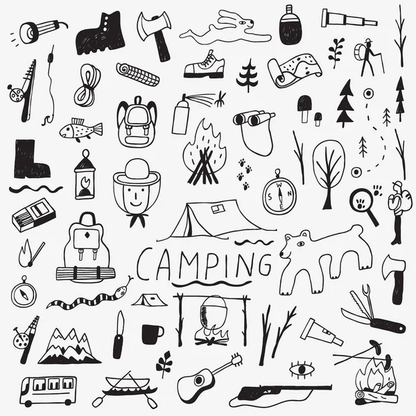 Camping - doodles collection — Stock Vector © topform #22329703