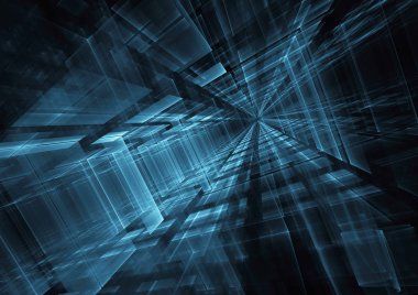 soyut fraktal arka plan, 3d-illüstrasyon