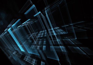 soyut fraktal arka plan, 3d-illüstrasyon